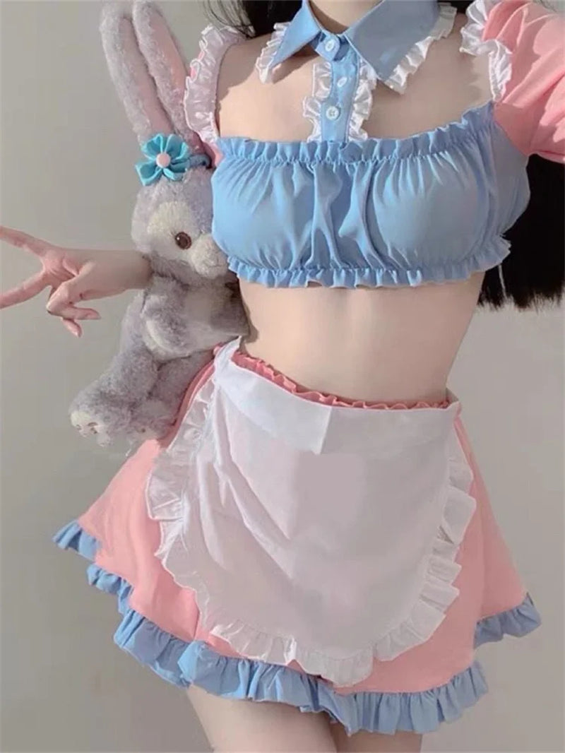 Sexy Cute Bunny Girl Faux Leather Material Rabbit Woman Set Good Quality Can Wear Out to Comic Show Kawaii Cosplay Bunny Costume