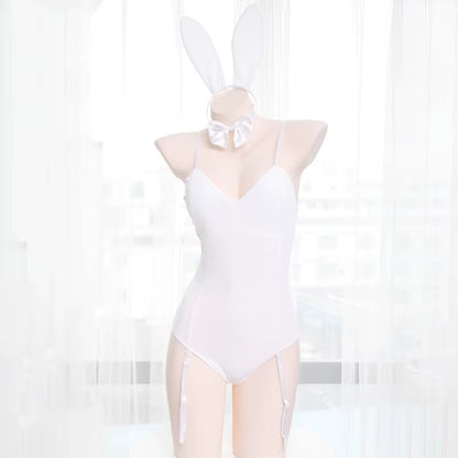 Japanese Sexy Bunny Girl Sleepwear Suit Female Women Cosplay Costume Jumpsuit Velvet Underwear Nightdress Cat Woman Costume