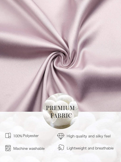 Silk Robes for Women, Short Bridesmaid Robes for Bridal Wedding Party, Bride Satin Bathrobe with Long Sleeve