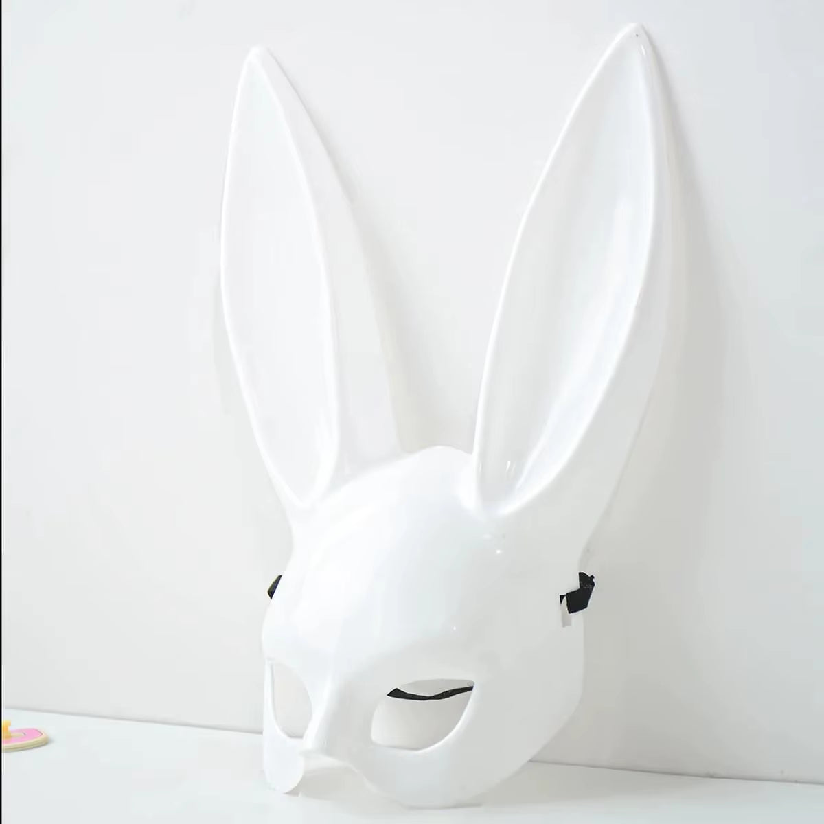 Black White Rabbit Mask Halloween Party Decoration Party Long Ears Rabbit Bunny Mask Costume Cosplay
