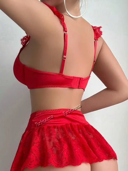 Cosplay Maid Sexy Lingerie Set Women Sexy Bra Set G-String Erotic Underwear Set for Women Erotic Set