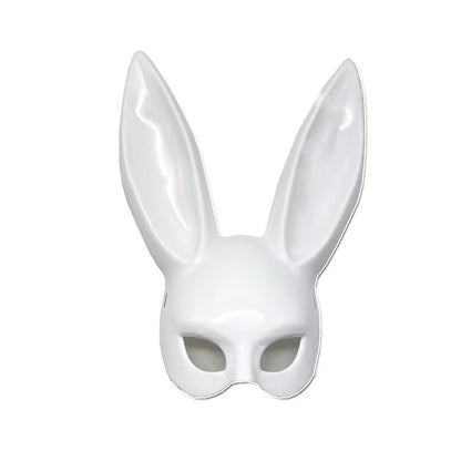 Black White Rabbit Mask Halloween Party Decoration Party Long Ears Rabbit Bunny Mask Costume Cosplay