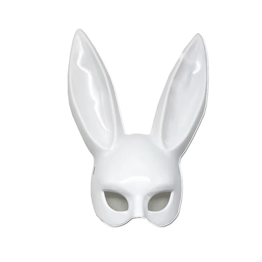 Black White Rabbit Mask Halloween Party Decoration Party Long Ears Rabbit Bunny Mask Costume Cosplay